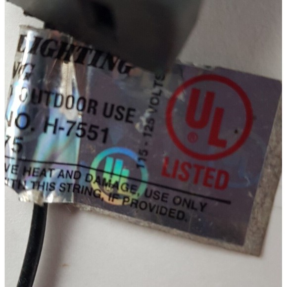 Vtg GHOST Halloween String Lights Plastic Blow Mold Set of 10 Easter Unlimited - Picture 13 of 13